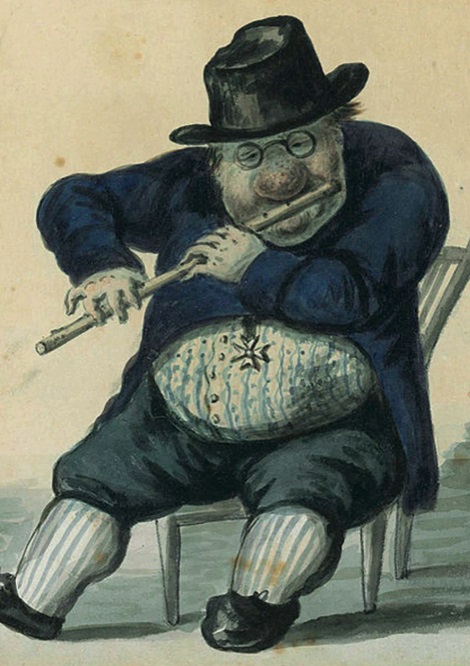 Giacomo Quarenghi nella caricatura di Aleksandr Orlovskij Giacomo Quarenghi nella caricatura di Aleksandr Orlovskij