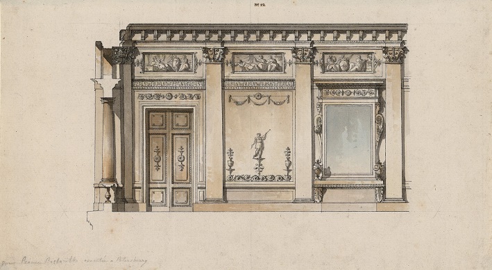 Decorazione di una sala per il principe Bežborodko a Pietroburgo Decorazione di una sala per il principe Bežborodko a Pietroburgo